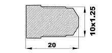 003-L-0 Заглушка цилиндра (10х1,25нар) латунь