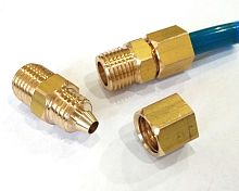 064- Штуцер (G1/4"19BSP)для ПВХ трубки Ø-8x1.5  (к-кт)