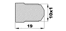 001-A-0 Заглушка цилиндра (10х1нар) латунь